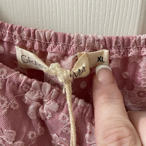 Grace & Emma NWT Botanical Blush Pink Floral Puff Sleeve Dress XL - Picture 7 of 16